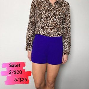 J Crew Royal Purple Dress Shorts